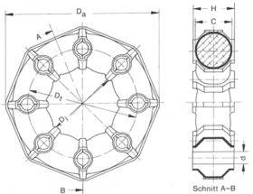 Giubo Coupling Replacement for 88266