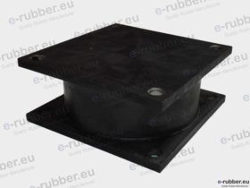 Roller Drum Antivibration Mount 150x150x65 4 Screw holes D12 centers 127x127