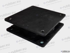 Roller Drum Antivibration Mount 180x180x50 4 Screw holes D12 centers 147x147