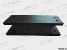Roller Drum Antivibration Mount 380x150x100 4 Screw holes D16 centers 320x70